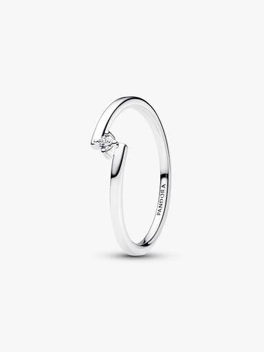 Anillo Solitario Abierto