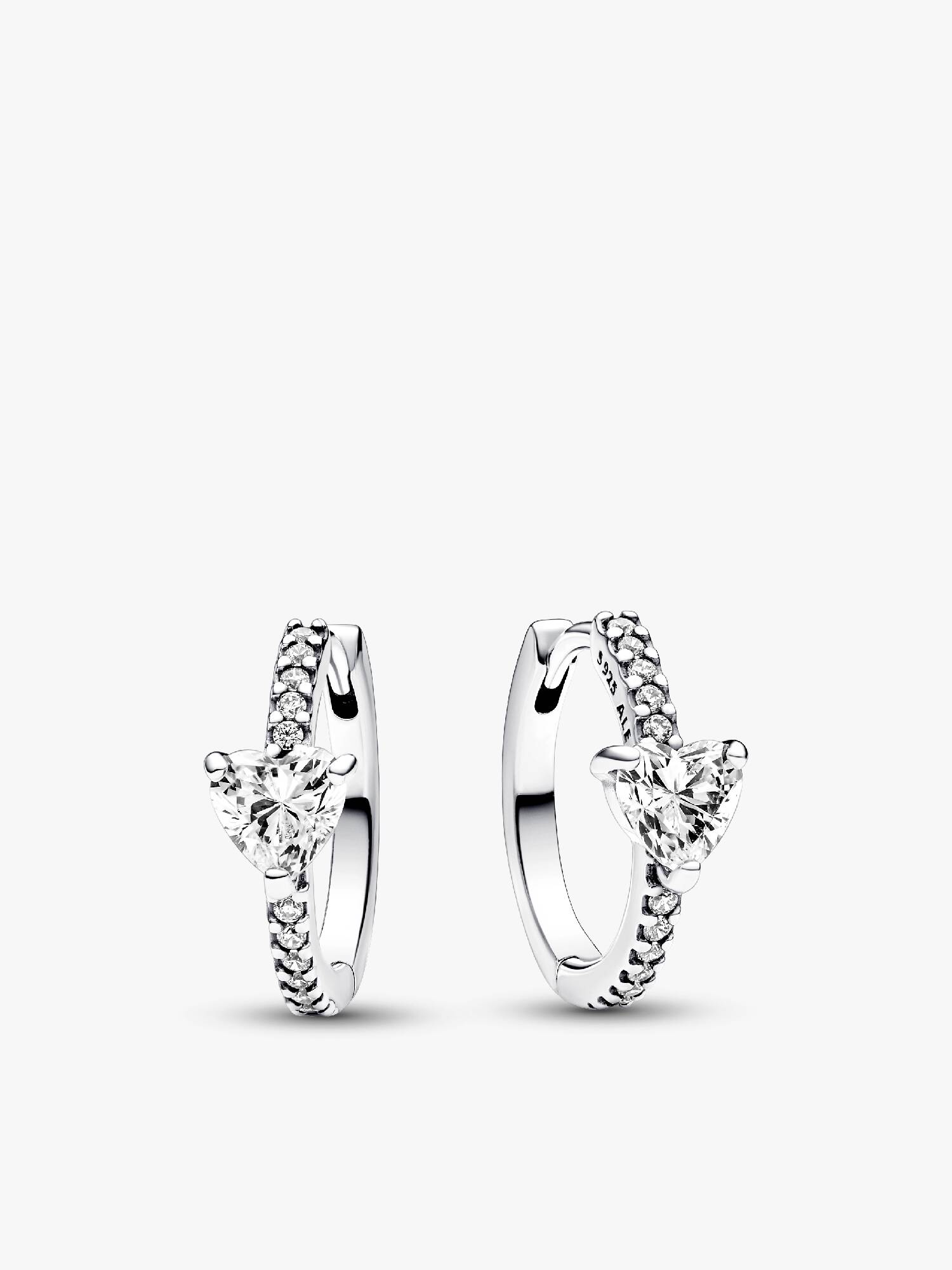 Pendientes de Aro Corazón Brillante